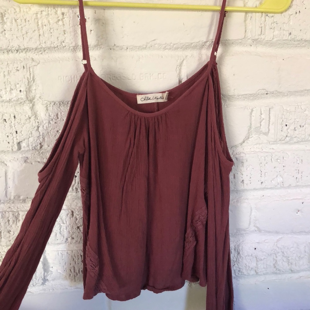 open shoulder sweater